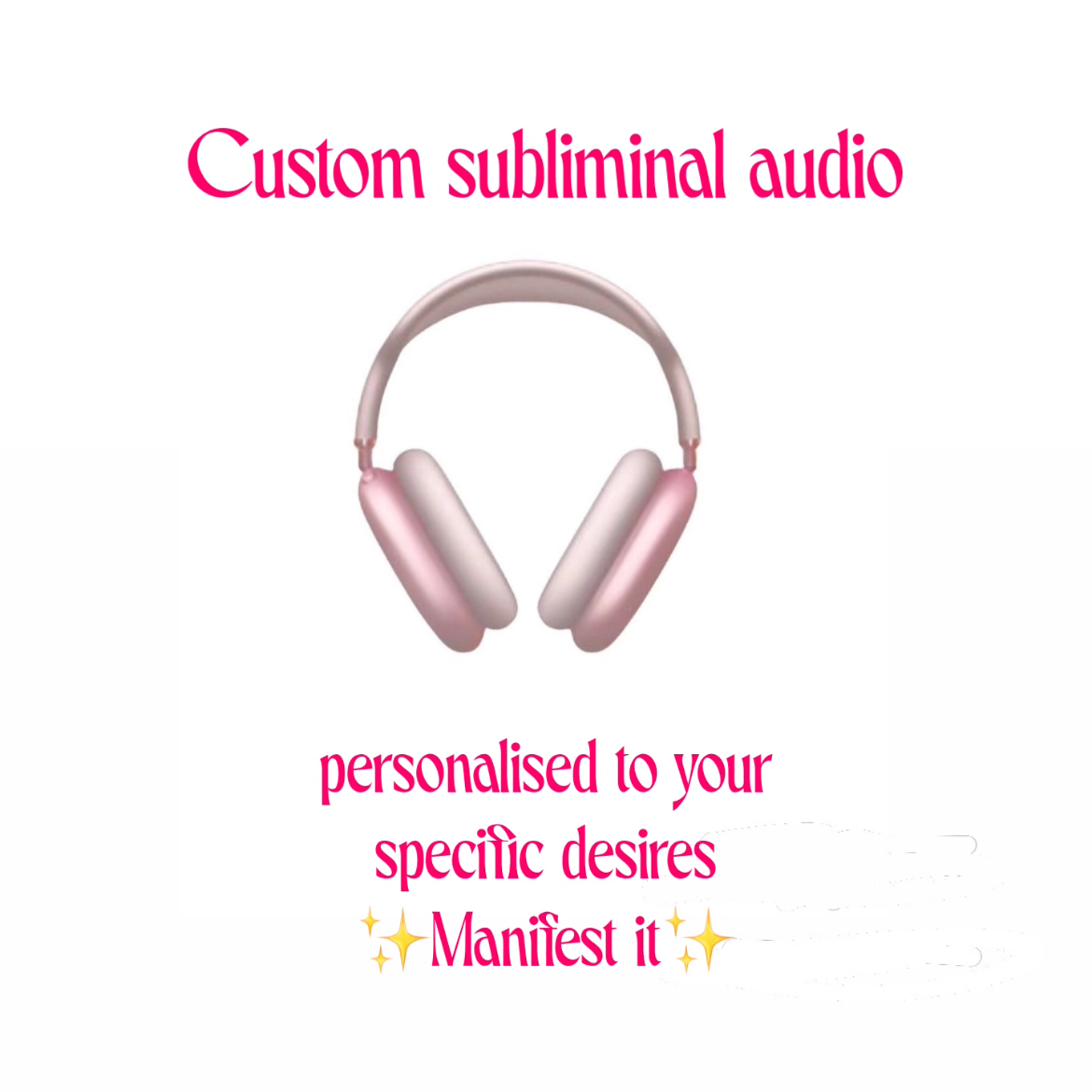 Customised subliminal