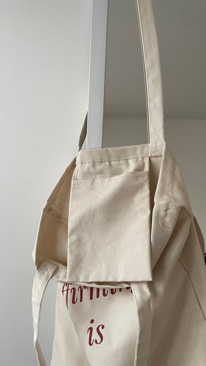 Tote Bag "Affirming is sexy" Beige